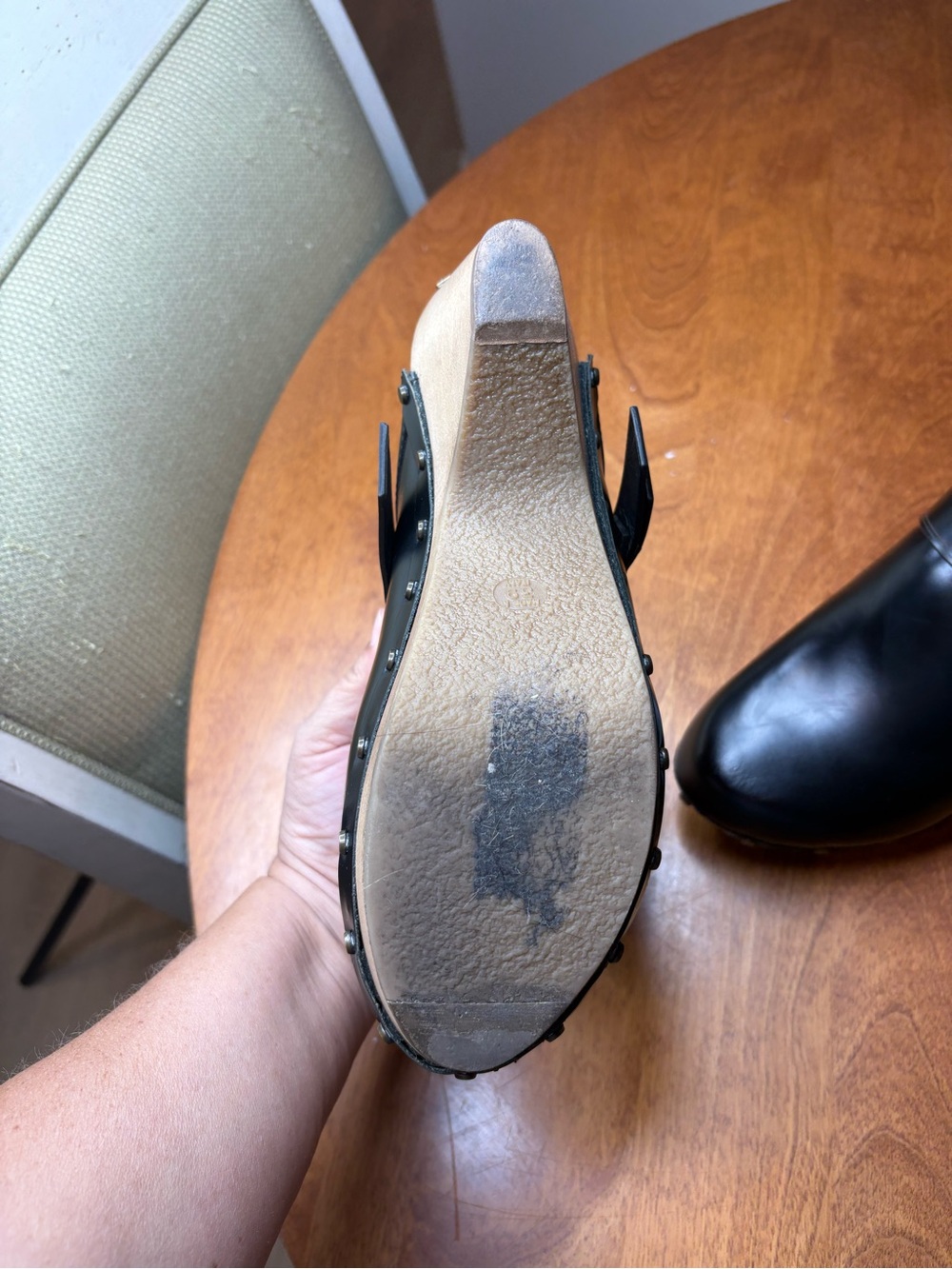 Isabel Marant Titya Black Leather Clog Mule 39 - Picture 7 of 9